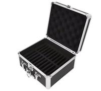 Yarryuter Caja de Almacenamiento para Disco Duro de 2,5 Pulgadas, Asa Cómoda, Caja para Disco Duro de 20 Bahías, Cerradura de Seguridad de Aleación de Aluminio Doble para el Hogar