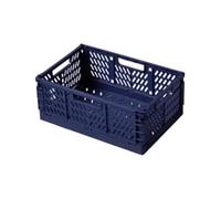 Yarryuter Caja de Almacenamiento Plegable, Cesta, Contenedor de Cosméticos, Soporte de Escritorio, Uso Doméstico, Escritorio Escolar, Caja de Almacenamiento Azul