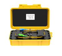 Yarryuter Caja de Lanzamiento de Cable OTDR de Fibra Óptica de 150 M, Caja de Transmisión de Cable OTDR de Anillo de Fibra Óptica, Eliminador de Punto Muerto SC/-SC/UPC