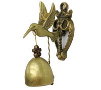 Yarryuter Campanas de Puerta con Forma de Animal, Campanas de Metal de Hierro, Carillón de Viento, Colgantes de Pared con Forma de Colibrí, Estilo Nostálgico Vintage