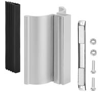 Yarryuter Canal en U de Acero Inoxidable con Imán, Manija para Puerta de Ducha Sin Cromada de 3 Pulgadas con Cerradero Metálico.