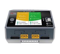 Yarryuter Cargador de Modelo Inteligente de Doble Canal D6 2 en 1 Cargador de Teléfono Inalámbrico