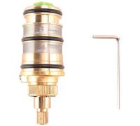 Yarryuter Cartucho TermostáTico de Ducha de BañO de LatóN y Manija para VáLvula Mezcladora Mezclador Barra de Ducha Mezclador Grifo de Ducha Mezclador Cartucho de VáLvula