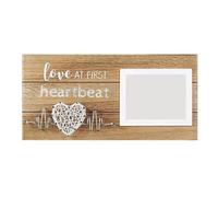 Yarryuter de Fotos para la Ecografía del para Mamá y Papá, Madera de 4 X 6 Pulgadas, Recuerdo Grabado