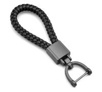 Yarryuter de Metal Tejido A Mano con Cuerda de, Colgante de Metal para Coche, Color Negro