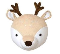 Yarryuter Decoración de Pared con Cabeza de Animal de Peluche, Colgante de Animal de Peluche, Decoración de Dormitorio Infantil de Juguete, Decoración de Cabeza de Animal B