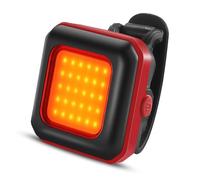 Yarryuter Delantero para Bicicleta de Montaña, Luz Delantera para Conducción, Recargable Vía USB, Linterna Ultrabrillante, Luz Trasera de Advertencia Roja