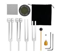 Yarryuter Diapasones para Sanación (128 Hz, 136 Hz, 256 Hz y 384 Hz) con Activador para Sanación, Terapia de Sonido y Mantenimiento del Cuerpo.