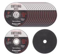 Yarryuter Discos de Corte de 18 Piezas, Disco de Corte de 76 mm, Discos de Amoladora Angular para Metal, Discos de Desbaste, Discos de Corte para Cortar Metal.