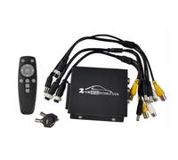 Yarryuter DVR Móvil de 2 Canales AHD TVI 1080P CCTV DVR Mini DVR de Seguridad Compatible con para Cámara AHD de 8 MP Grabación de Video Ranura SD Dual