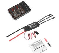 Yarryuter ESC Sin Escobillas de 60 A, 2-3S, Lipo, Compatible con Salida BEC y Tarjeta de Programación para RC, Coches, Barcos, Aviones, Piezas de Bricolaje.