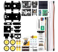 Yarryuter ESP32-CAM Kit de Programación de Coche Inteligente Cámara Solar Programación Robot Educativo Coche Coche de Programación Inteligente Ultrasónico