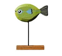 Yarryuter Estatua de de Madera, Decoraciones Nórdicas para el Hogar, Esculturas de Peces, Adornos para Sala de Estar, Dormitorio, Restaurante, Decoración e