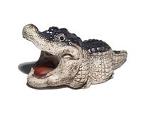 Yarryuter Estatuilla de Cocodrilo para, Mascota de Té para DecoracióN del JardíN del Hogar, Estatua de Cocodrilo, Mini Estatuilla de Caimanes C