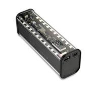 Yarryuter Estuche para Batería Externa 18650 de 8 Ranuras, 22,5 W, Carga Rápida, Caja de Batería DIY, Pantalla Digital, Salida USB Tipo C, CC 5,5 X 2,1, Color Negro.