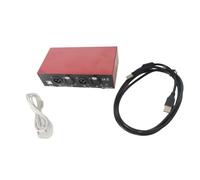 Yarryuter Fuente de Alimentación Fantasma USB de Doble Salida Mixta de 48 V para Micrófonos de Condensador y Equipos de Grabación de Música Estándar.