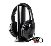 Yarryuter Head Radio Auriculares Inalámbricos con Base Transmisora 5 en 1 TV Auriculares Inalámbricos Mh2001 para Computadora TV