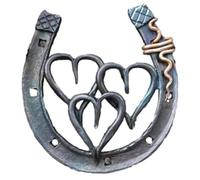 Yarryuter Hecha A Mano, Decoración de Pared de Fundida, de Buena Suerte, Fundida A Mano con Decoración de Pared de Amor C