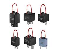 Yarryuter Interruptor de Derivación de Relé 9038A, Comprobador de Relés, Kit de Interruptor de Derivación con Bucle de Amperaje, Paquete de 6