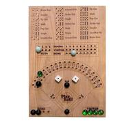 Yarryuter Juego de Mesa de Dados de Béisbol Dados de Madera y Juego de Mesa Juego de Mesa Doble Interactivo Juguete Deportivo Divertido