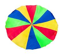 Yarryuter Juego de Paracaídas para Niños de 6 Metros, Juego de Tela de Iris, Tapete de Fiesta Colorido con Asas, Manta de Juego para Niños Al Aire Libre