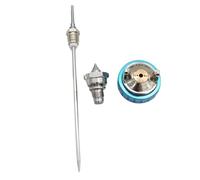 Yarryuter Kit Boquillas para Pistola Pulverizadora W-101 Aguja Boquilla y Tapa Boquilla Boquilla Pintura con Alimentación por Gravedad HVLP W101 Piezas para Pistola Pulverizadora Aire 1,8mm