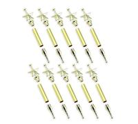 Yarryuter Kit de 10 Adornos para Árbol de Navidad, Proyecto de Torneado de Madera, Manualidades Navideñas, Kit de Torneado de Adornos Colgantes para Árbol de Navidad D