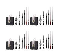 Yarryuter Kit de 4 Piezas de Mecanismo de Movimiento Silencioso para Bricolaje, Manecillas de Husillo, Herramientas de Reparación, Piezas de Reloj de Cuarzo de Pared, Accesorios