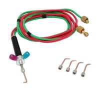 Yarryuter Kit de Mini Soplete de Soldadura A Gas con Soplete de Soldadura de Oxígeno y Acetileno Portátil