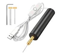 Yarryuter Kit de Mini Taladro Eléctrico USB, Taladro USB, Herramientas Rotativas, Bolígrafo Grabador, Herramientas de Perforación para Joyería con Brocas, Herramientas Eléctricas