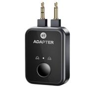 Yarryuter Lanzador Bluetooth 2 en 1 5.3 Adaptador de Conversión de Audio con Conector para Avión No Destructivo para Auriculares de 3,5 mm AUX