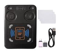 Yarryuter Lector de Tarjetas con Chip Inteligente RFID NFC, Copiadora + 3 Tarjetas CUID IC, 13,56 MHz, ID, 125 Khz, 250 Khz, 375 Khz, Clonador de Token RFID