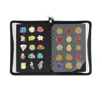 Yarryuter Libro de Exhibición de, Soporte para Colección de Esmaltados, Libro de Intercambio, Organizador de Almacenamiento de Broches, Álbum de Carpetas para Coleccionistas.