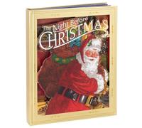 Yarryuter Libro Emergente Navideño con Luz y Sonido, Decoración de la Noche Anterior A Navidad, Regalos de Año para Niños, Niños