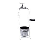 Yarryuter Luces de Grifo de Agua con Energía Solar, Lámpara LED Impermeable para Macetas, para Patio, Camino, Césped, Jardín