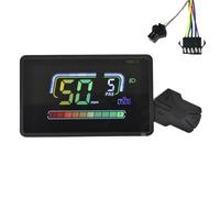 Yarryuter Medidor de Velocidad para Bicicleta Eléctrica H6C-2, Pantalla LCD, Velocímetro, Panel UART de 24 V-60 V para Bicicleta Eléctrica de Montaña SM5+2 Pines.