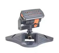 Yarryuter Mini Aspersor Oscilante Ajustable de Gran Cobertura para Césped, con 16 Orificios para Riego de Jardín Al Aire Libre.