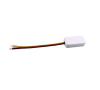 Yarryuter Mini Interruptor con Sensor Movimiento por Radar Microondas Penetrable 3 A 24 V CC,con Encendido y Apagado Automático Luz,Retardo 30 S,para Armario y Pasillo,Color