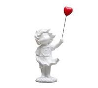 Yarryuter Niña Sosteniendo Adorno de Globo, Decoración de Sala de Estar, Adorno de Paz, Antiguerra y Amor,A