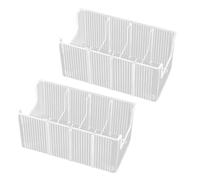 Yarryuter Organizador de Cinturones Acrílico de 2 Unidades para Armario y Cajón, 8 Compartimentos Desmontables, Soporte Transparente para Cinturones, Apto para la Mayoría de Tamaños.