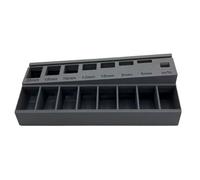Yarryuter Organizador de Tornillos M3 con 7 Ranuras de Medición, Bandeja para Clasificar Pernos, Ideal para Guardar Herramientas y Piezas Pequeñas.