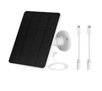 Yarryuter Panel Solar para Cámara de Seguridad Exterior, Cargador de Paneles Solares A Prueba de Agua de 5 W para Ring Spotlight Cam Plus/Pro