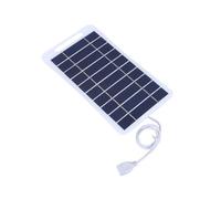 Yarryuter Panel Solar Portátil de 2 W y 5 V con USB: Estabilizador de Carga Seguro, Cargador de Batería, Fuente de Alimentación para Exteriores para Acampar