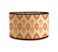 Yarryuter Pantallas de Lámpara Impresión Pantalla de Lámpara Ovalada 30x30x20CM Pantallas de Lámpara Vintage para Lámparas de Araña y Lámparas de Pie A