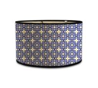 Yarryuter Pantallas de Lámpara Impresión Pantalla de Lámpara Ovalada 30x30x20CM Pantallas de Lámpara Vintage para Lámparas de Araña y Lámparas de Pie J