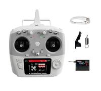 Yarryuter Para Transmisor RC RadioLink T12D de 12 Canales + Receptor R12F, Control Remoto de 2,4 GHz para Dron FPV, Avión de ala Fija, Automóvil, L