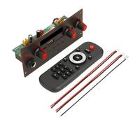 Yarryuter Placa Decodificadora de MP3 Bluetooth 5.0, Amplificador de 10 W, Reproductor de Audio de 5 V, Reproductor MP3 DIY, Módulo de Radio FM para Coche, TF, USB, Micrófono y Grabación.