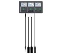 Yarryuter Probador de Calidad del Agua 8 en 1: PH/ORP/EC/TDS/SALT///Temp. Conectividad WiFi. Control por Aplicación para Piscinas y Acuarios. Enchufe Europeo.