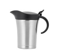 Yarryuter Salsera con Doble Aislamiento, Jarra de Acero Inoxidable para Salsa con Tapa, Jarra Ideal para Calentar Salsa, 750 Ml