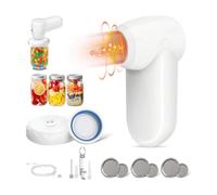 Yarryuter Sellador Al VacíO de Tarros de Cristal EléCtrico, Kit de VacíO de Sellador de Tarros de Cristal InaláMbrico para Tarros de Cristal de Boca y Boca Regular